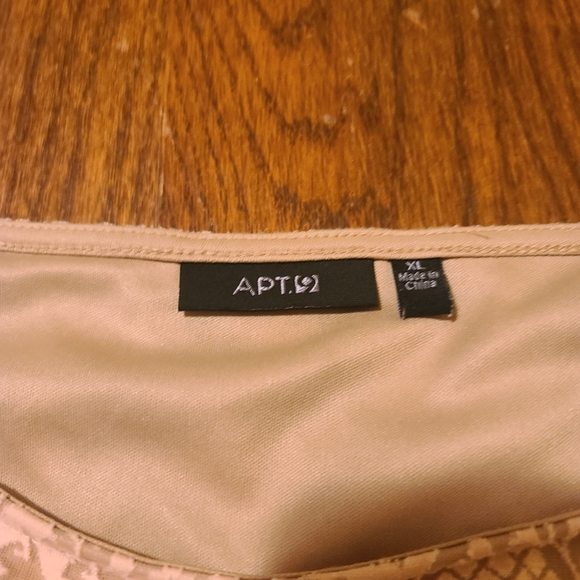 Apt 9 Pink sleeveless blouse with sheer underneath - Picture 5 of 7